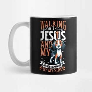 Jesus and dog - American English Coonhound Mug